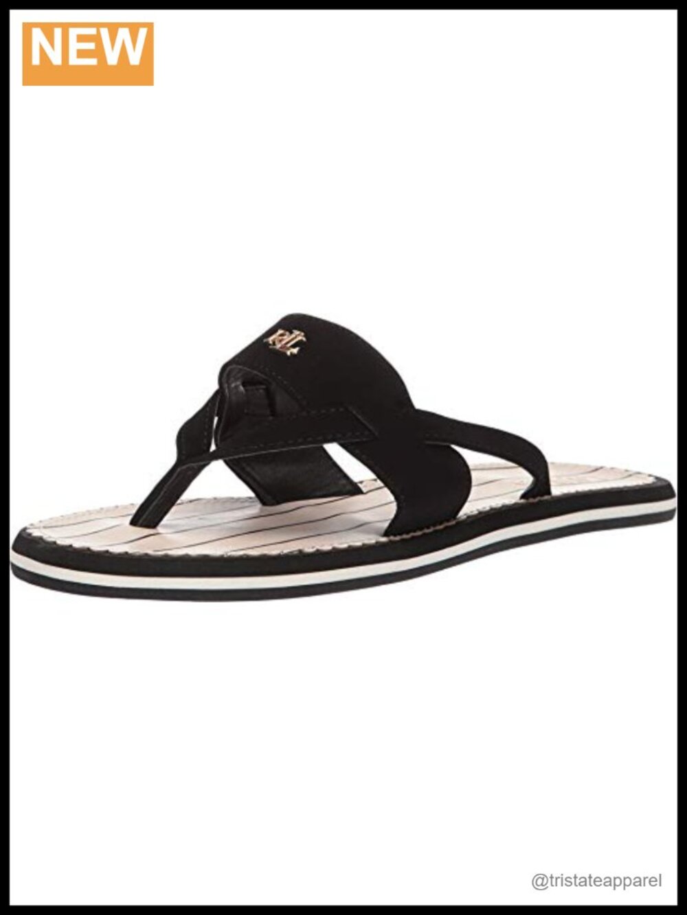 Rosalind Flat Thong Sandal Synthetic Ankle Strap Slip On Embroidered